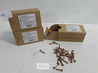 3 x spaanplaatvijs geel verzinkt 3,5x20 200 stuks - afbeelding 2 van  3