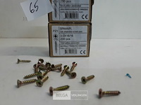 3 x spaanplaatvijs geel verzinkt 3x16 200 stuks - afbeelding 3 van  3