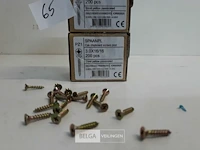 3 x spaanplaatvijs geel verzinkt 3x16 200 stuks - afbeelding 3 van  3