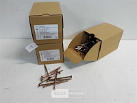 3 x spaanplaatvijs geel verzinkt 5x80 100 stuks - afbeelding 2 van  3