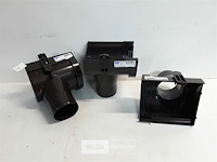 3 x spruitstuk rechts 125mm bruin pvc regenafvoer - afbeelding 2 van  3