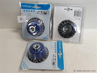 3 x stalen borstel m14