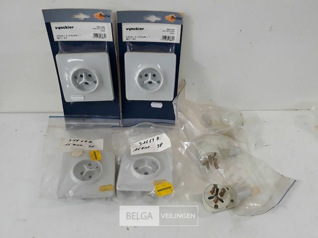 3 x stekker + 3 x stopcontact 380v/16a 3p - afbeelding 2 van  3