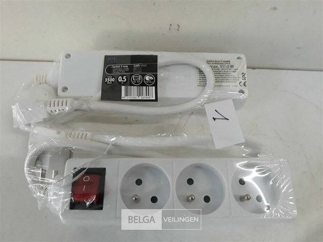 3 x stekkerblok 3 v met schakelaar - afbeelding 3 van  3