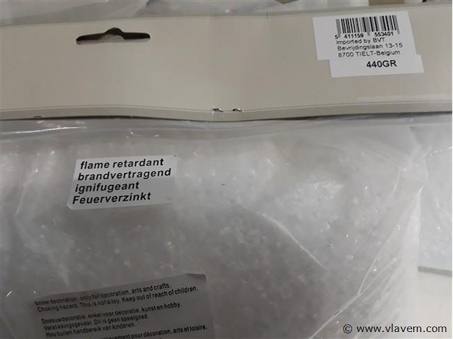 3 x strooisneeuw in zak 440 gram - afbeelding 2 van  2