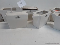 3 x suikerpot + 3 x melkkan royal boch - afbeelding 2 van  2