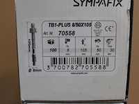 3 x sympafix doorsteekanker tb1-plus 8/50x105, verzinkt (100st) - afbeelding 2 van  3