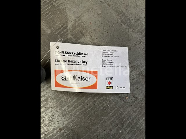 3 x t-grip steeksleutel 19mm - afbeelding 2 van  2