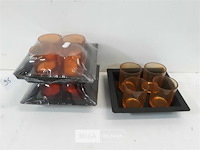 3 x t-lichtglaasjes 4 stuks op schaal - afbeelding 2 van  3