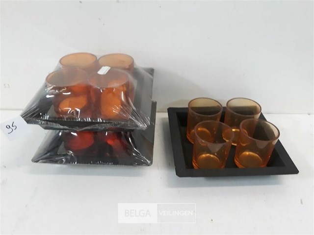 3 x t-lichtglaasjes 4 stuks op schaal - afbeelding 1 van  3