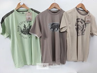 3 x t-shirt groen/beige/bruin m - afbeelding 1 van  3