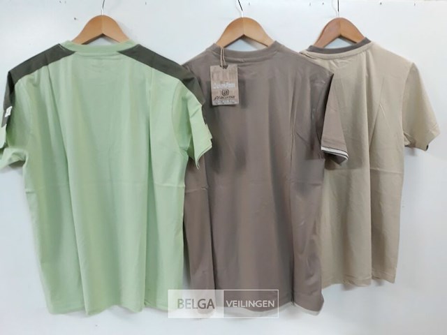 3 x t-shirt groen/beige/bruin m - afbeelding 3 van  3