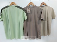 3 x t-shirt groen/beige/bruin m - afbeelding 3 van  3