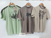 3 x t-shirt groen/beige/bruin xl - afbeelding 1 van  3