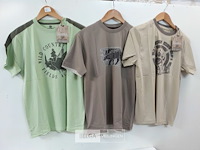 3 x t-shirt groen/beige/bruin xxl - afbeelding 2 van  3