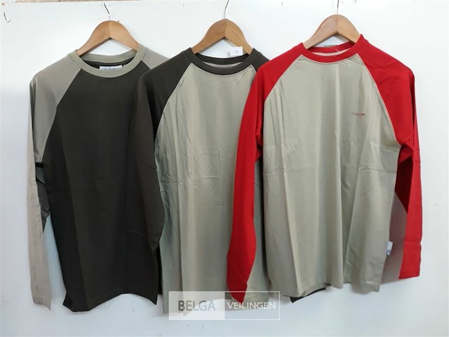 3 x t-shirt lange mouwen mix kleuren parks l - afbeelding 2 van  3