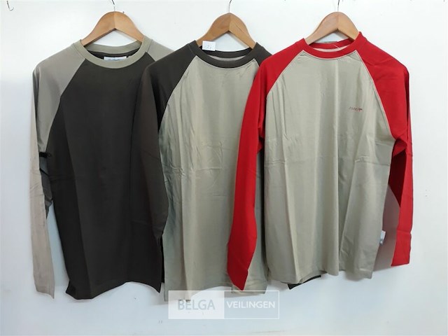 3 x t-shirt lange mouwen mix kleuren parks s - afbeelding 2 van  3
