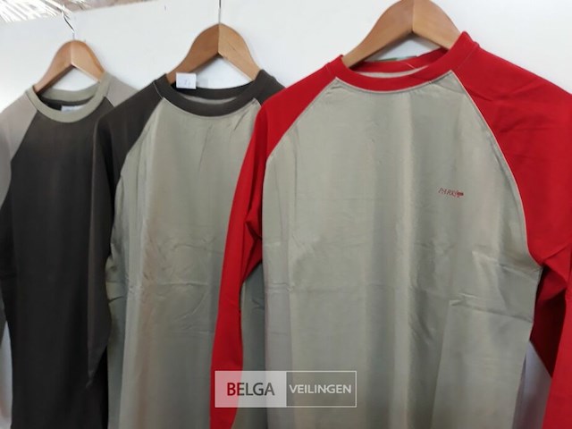 3 x t-shirt lange mouwen mix kleuren parks s - afbeelding 3 van  3