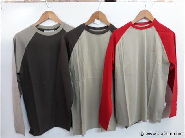 3 x t-shirt lange mouwen mix kleuren parks xl - afbeelding 1 van  2