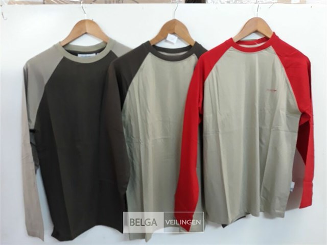 3 x t-shirt lange mouwen mix kleuren parks xl - afbeelding 1 van  3