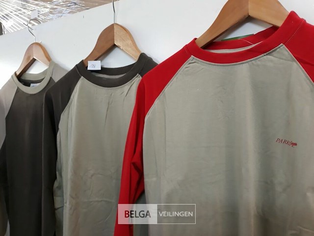 3 x t-shirt lange mouwen mix kleuren parks xxxl - afbeelding 3 van  3