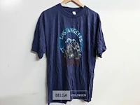 3 x t-shirt paars l met print - afbeelding 2 van  3