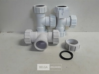 3 x t-stuk 32 mm pvc dichting wit - afbeelding 3 van  3