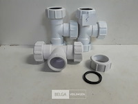 3 x t-stuk 32 mm pvc dichting wit - afbeelding 3 van  3