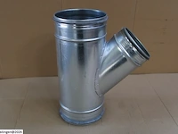 3 x t-stuk 45° ø160x125 met dichting - afbeelding 2 van  3