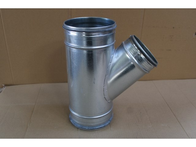 3 x t-stuk 45° ø160x125 met dichting - afbeelding 1 van  2