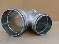 3 x t-stuk 45° ø160x125 met dichting - afbeelding 2 van  2