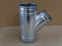 3 x t-stuk 45° ø160x125 met dichting - afbeelding 2 van  4