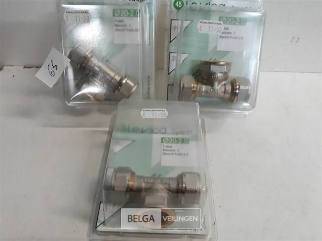 3 x t-stuk alpex 20x20x3/4 - afbeelding 1 van  3