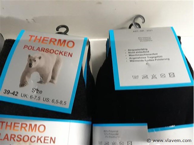 3 x thermo sokken 39-42 3 stuks - afbeelding 2 van  2