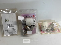 3 x thermostaat radiatorkraan haaks 16 mm alpex - afbeelding 2 van  3