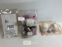 3 x thermostaat radiatorkraan haaks 16 mm alpex - afbeelding 2 van  3