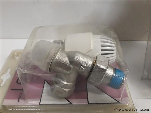 3 x thermostaat radiatorkraan recht 16 mm ½ - afbeelding 2 van  2