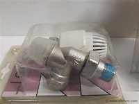 3 x thermostaat radiatorkraan recht 16 mm ½ - afbeelding 2 van  2