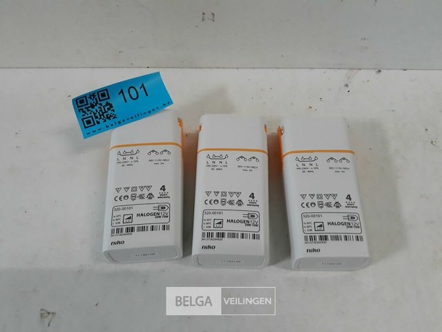 3 x transfo 12v 20-70w niko - afbeelding 1 van  3