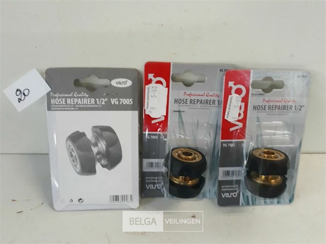 3 x tuinslang reparator ½ 12,5-15mm koper/pvc - afbeelding 1 van  3