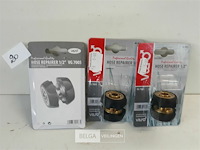 3 x tuinslang reparator ½ 12,5-15mm koper/pvc - afbeelding 1 van  3