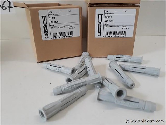 3 x universeelplug nylon 10 mm 50 stuks - afbeelding 2 van  2