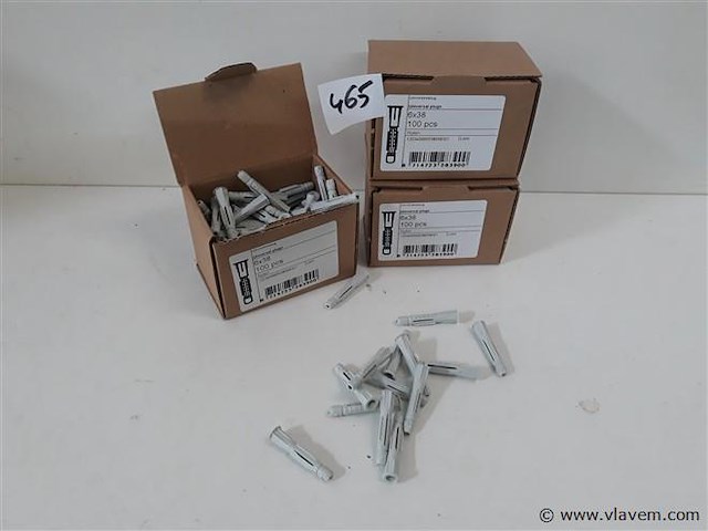 3 x universeelplug nylon 6 mm 100 stuks - afbeelding 1 van  2