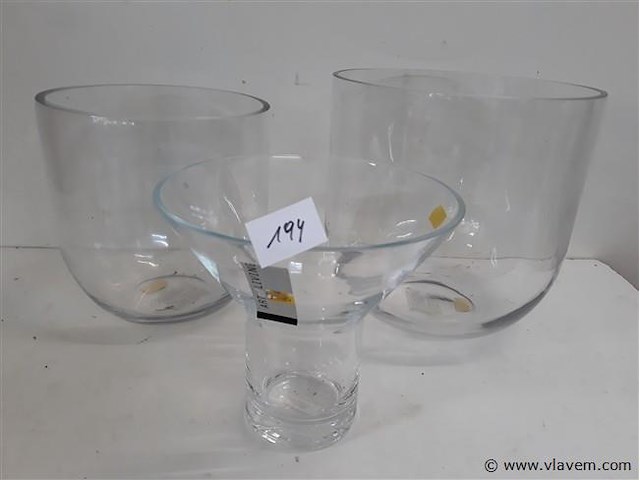 3 x vaas uit glas - afbeelding 2 van  2