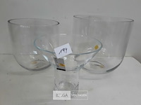 3 x vaas uit glas - afbeelding 3 van  3