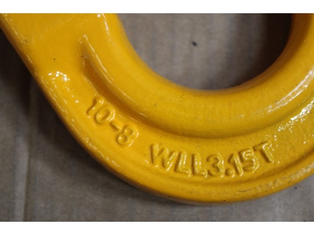 3 x veiligheidshaak met oog 10mm - afbeelding 3 van  3