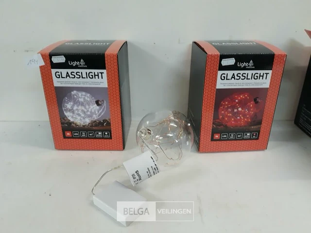 3 x verlichte bol led 40 lampjes - afbeelding 2 van  3
