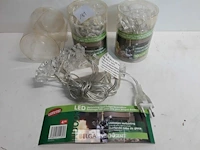 3 x verlichting 10 ijsblokjes led koud wit