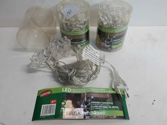 3 x verlichting 10 ijsblokjes led koud wit - afbeelding 2 van  3