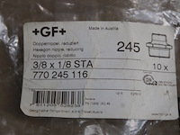 3 x verloopnippel 3/8-1/8 (manual adaptor 3/8 1/8) - afbeelding 1 van  2